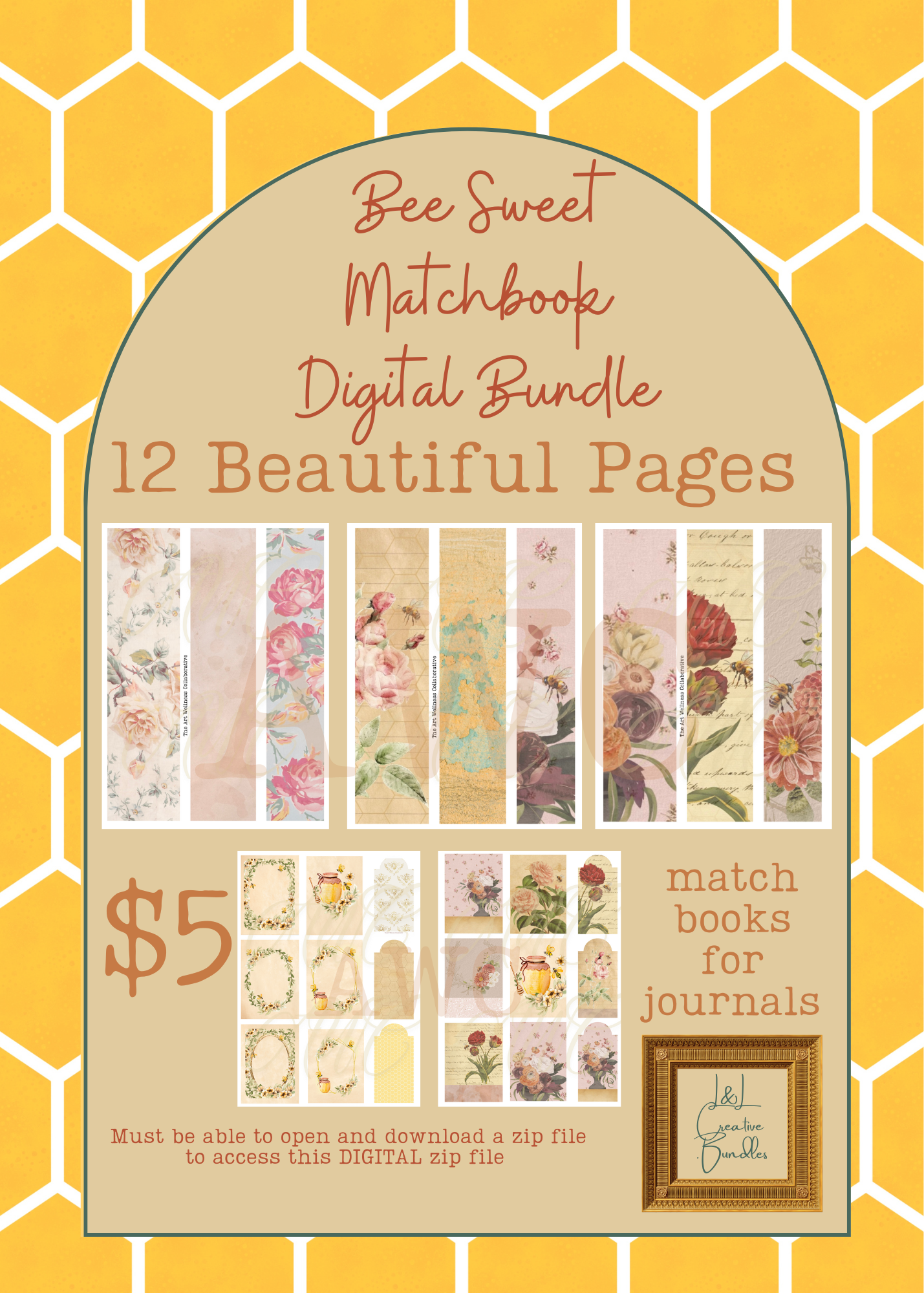 Bee Sweet Matchbook Digital Bundle