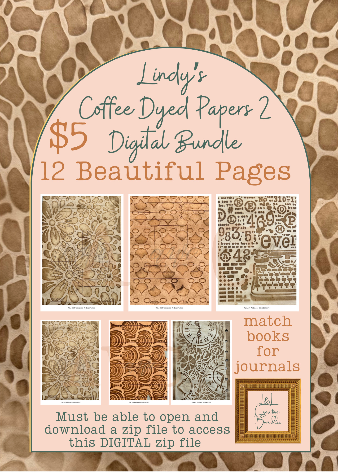 Lindy's Coffee Dyed Papers 2