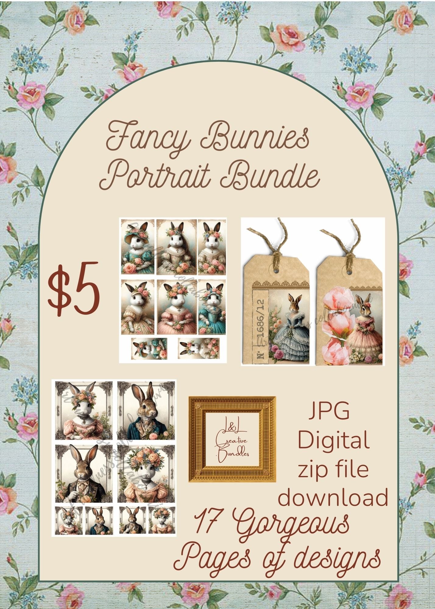 Fancy Bunnies Portrait Bundle