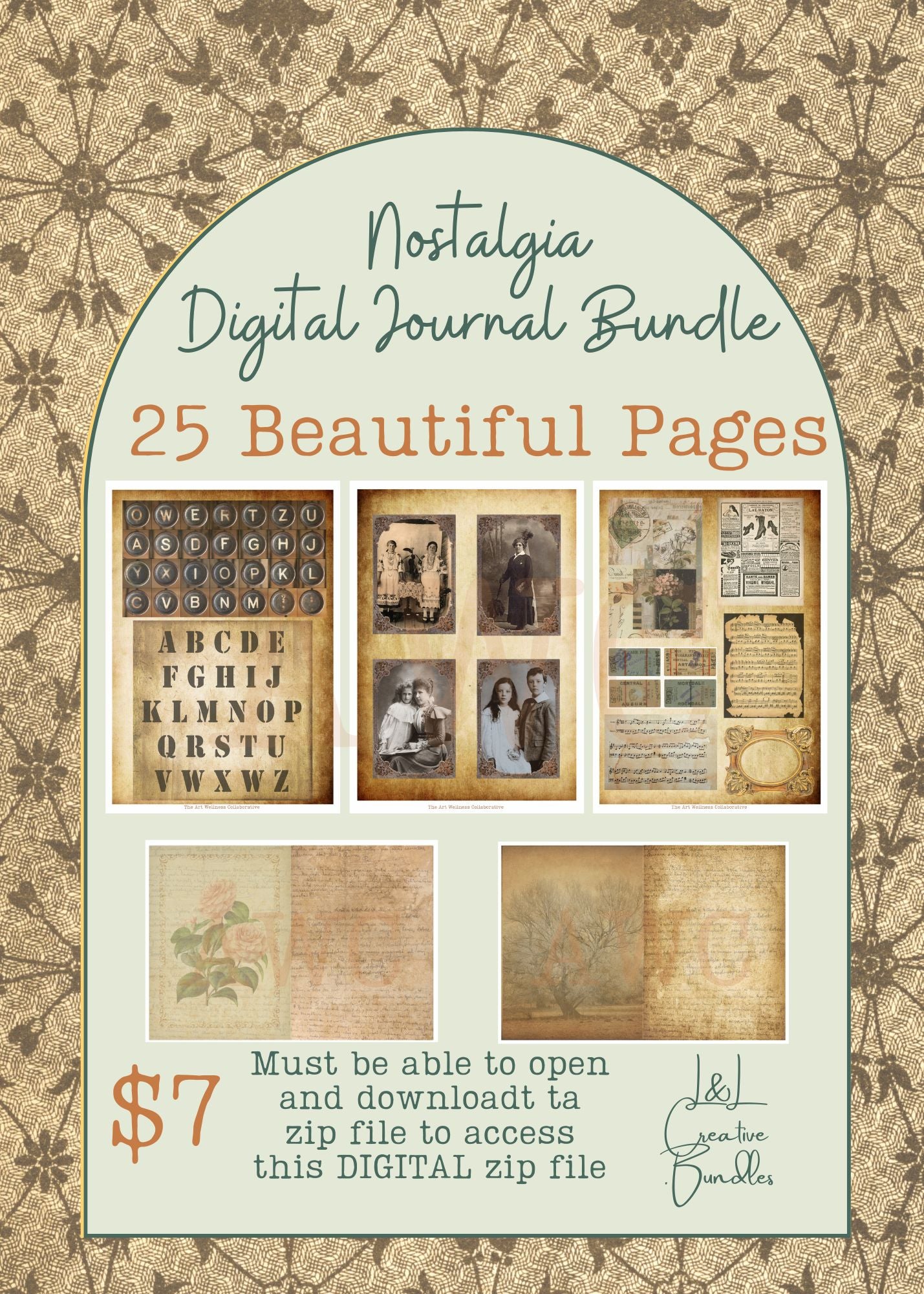 Nostalgia Digital Journal Bundle