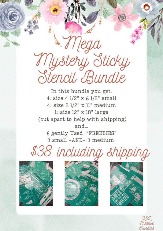 Mega Mystery Sticky Stencil Bundle