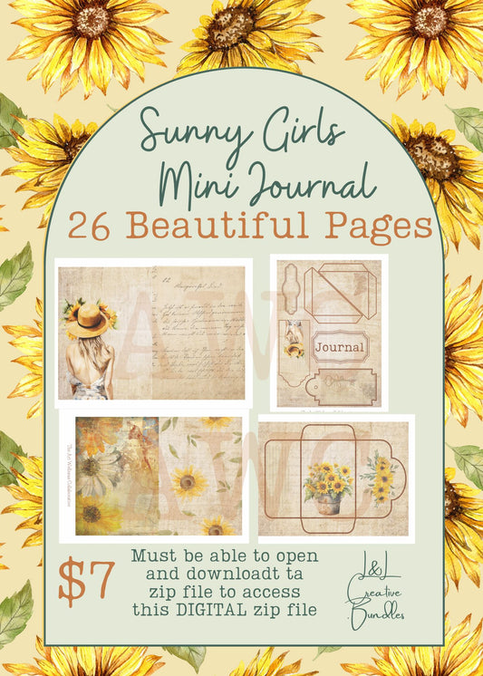 Sunny Girls Mini Journal