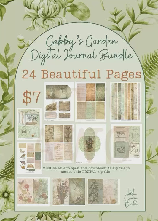 Gabby's Garden Digital Journal Bundle