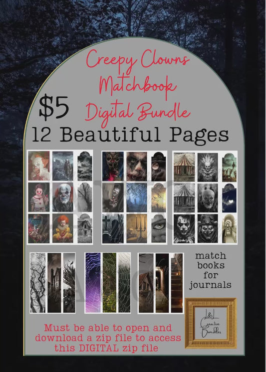 Creepy Clowns Matchbook Digital Bundle